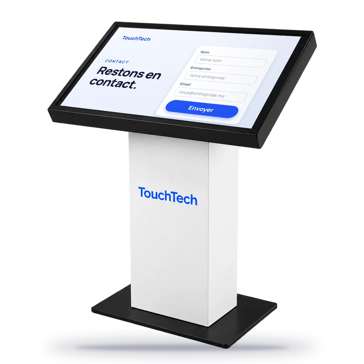 TouchLead, Formulaire de contacts, sur une borne TouchTech